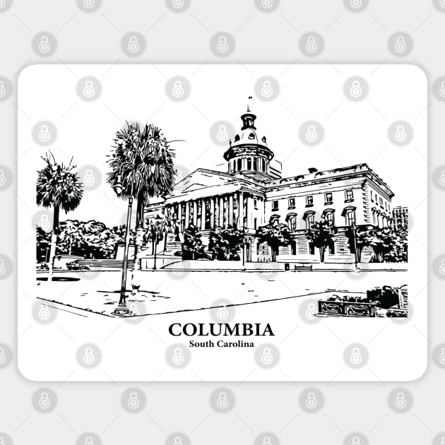 Columbia - South Carolina Sticker by Lakeric